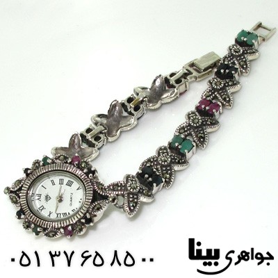 ساعت چند جواهر طرح شکوفه زنانه