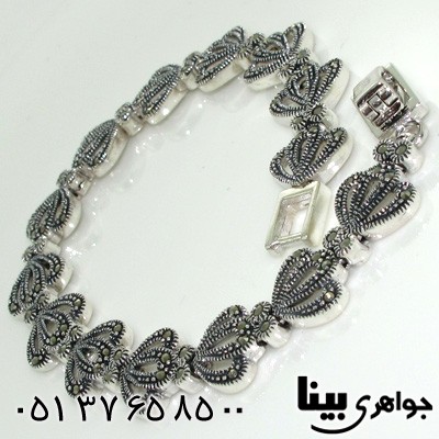 دستبند حدید طرح قلبی درشت زنانه