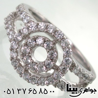 انگشتر نقره دو دایره زنانه
