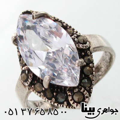 انگشتر حدید طرح چشمی زنانه