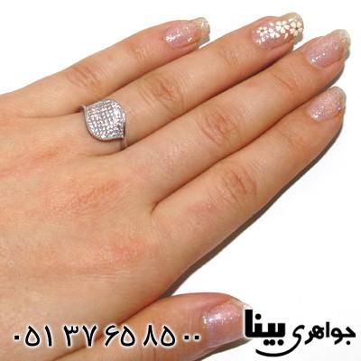 انگشتر نقره طرح فروزان زنانه