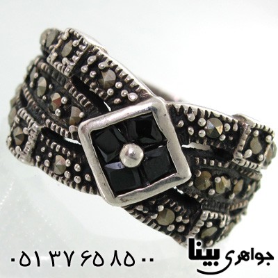 انگشتر حدید طرح لوزی زنانه درشت