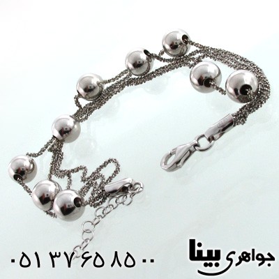 دستبند نقره زنانه ایتالیایی کروی جدید