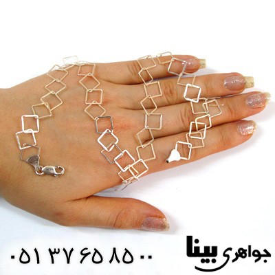 زنجیر نقره زنانه درشت طرح سیما