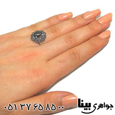 انگشتر حدید زنانه با دعای هفت جلاله گل