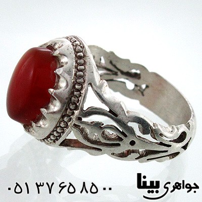 انگشتر عقیق یمنی مردانه شماره دو