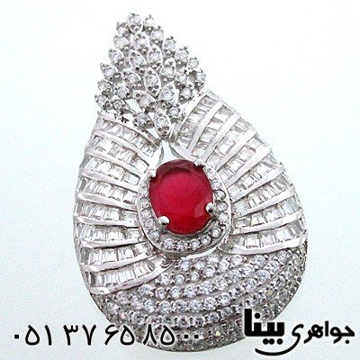 گردنبند ابسیدین قرمز زنانه فروزان