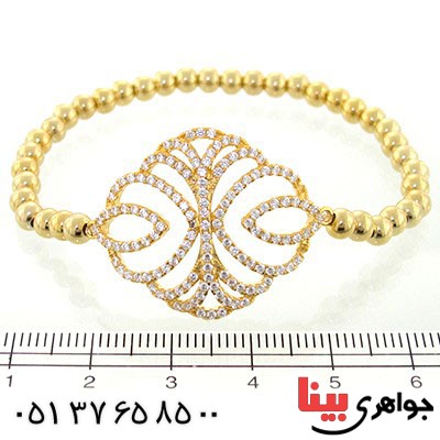 دستبند نقره زنانه گلدن