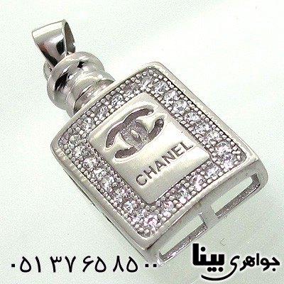 گردنبند نقره chanel مستطیلی