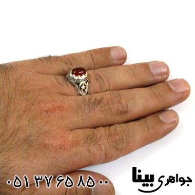 انگشتر عقیق یمنی مردانه مرغوب