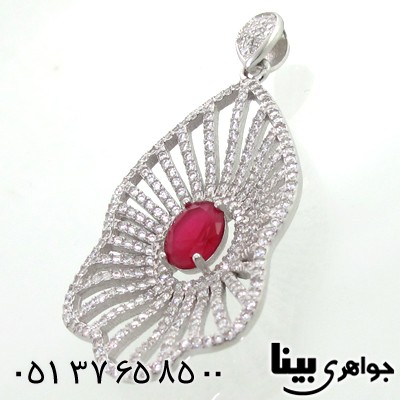 گردنبند ابسیدین زنانه درشت یاقوتی