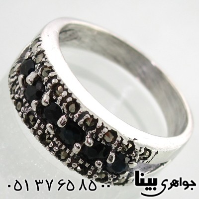 انگشتر یاقوت کبود زنانه طرح صبا
