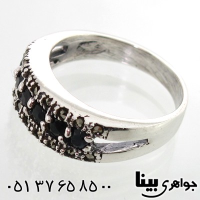 انگشتر یاقوت کبود زنانه طرح صبا