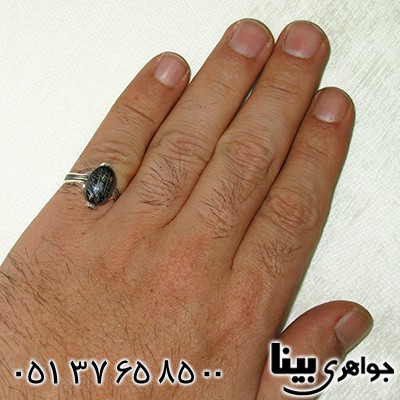 انگشتر حدید صینی مردانه با دعای هفت جلاله چهار چنگ