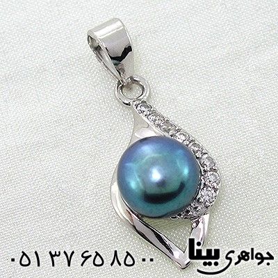 گردنبند مروارید کبود زنانه طرح دریا