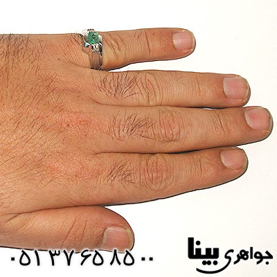 انگشتر زمرد کلمبیا مردانه مرغوب