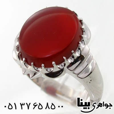 انگشتر عقیق یمنی مردانه کلاسیک درشت جدید