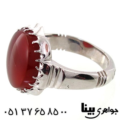 انگشتر عقیق یمنی مردانه کلاسیک درشت جدید