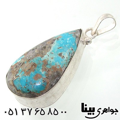 گردنبند فیروزه نیشابوری شجری اشکی درشت