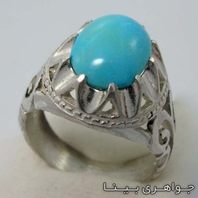 انگشتر فیروزه با رکاب سنتی