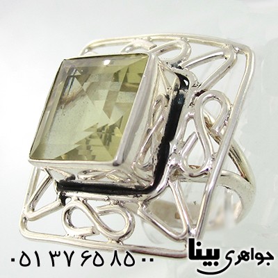 انگشتر سیترین زنانه درشت ملکه