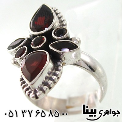 انگشتر یاقوت گارنت زنانه درشت