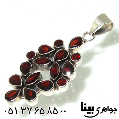 گردنبند یاقوت گارنت زنانه درشت شهلا
