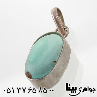 گردنبند فیروزه نیشابوری دور ساده