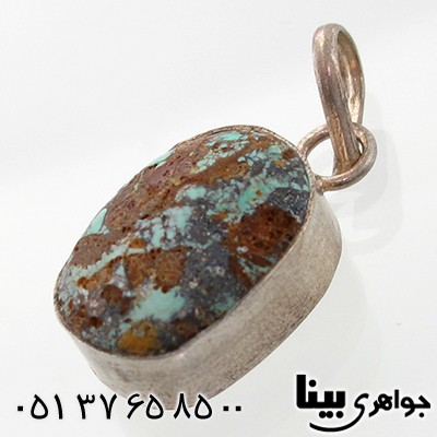 گردنبند فیروزه نیشابوری دور ساده قدیمی