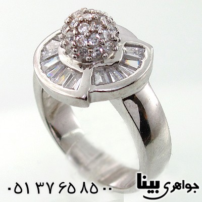 انگشتر اتمی سوئیسی زنانه مدل گوی درخشان