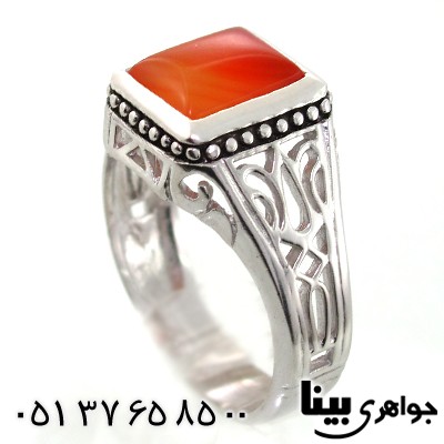انگشتر عقیق مردانه کلاسیک