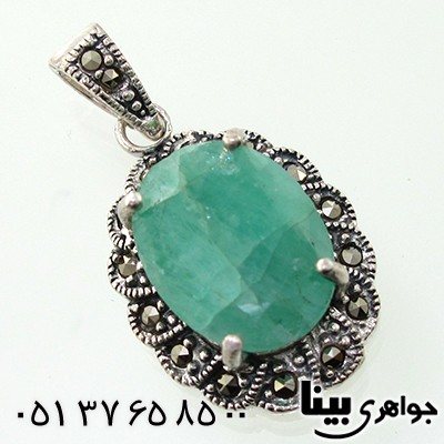 گردنبند زمرد زنانه مارکازیت هانگ مدل تینا