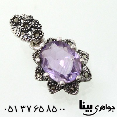 گردنبند آمتیست زنانه مارکازیت هانگ مدل ستاره