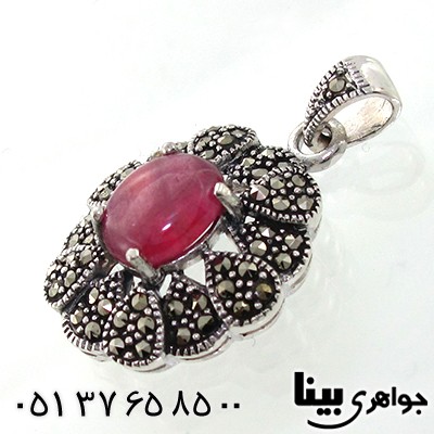 گردنبند یاقوت سرخ زنانه مارکازیت هانگ مدل سهیلا