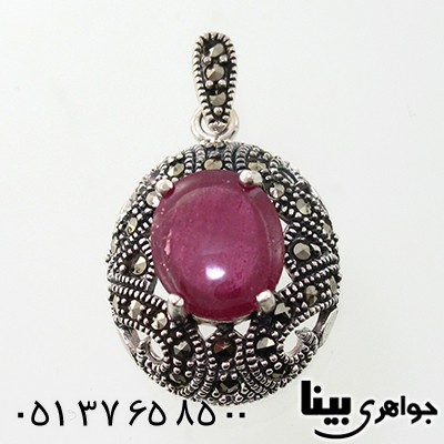 گردنبند یاقوت سرخ زنانه مارکازیت هانگ مدل ستایش
