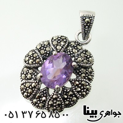 گردنبند آمتیست زنانه مارکازیت هانگ مدل آتنا
