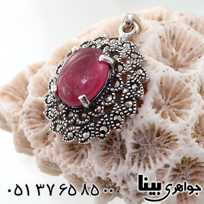 گردنبند یاقوت سرخ زنانه مارکازیت هانگ مدل شهره