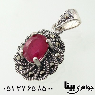 گردنبند یاقوت سرخ زنانه مارکازیت هانگ مدل پرستو