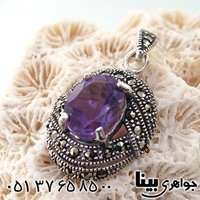 گردنبند آمتیست زنانه مارکازیت هانگ مدل گلاره