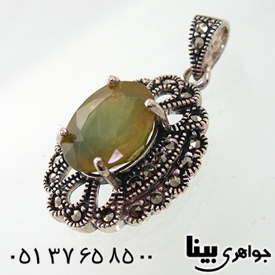 گردنبند یاقوت زرد زنانه مارکازیت هانگ