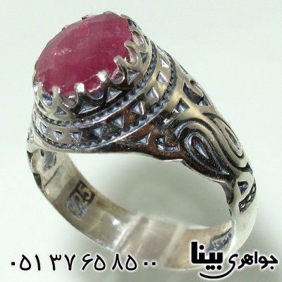 انگشتر یاقوت سرخ آفریقایی مردانه