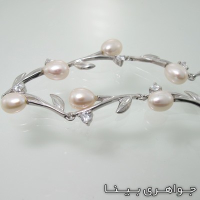 دستبند مروارید برگی