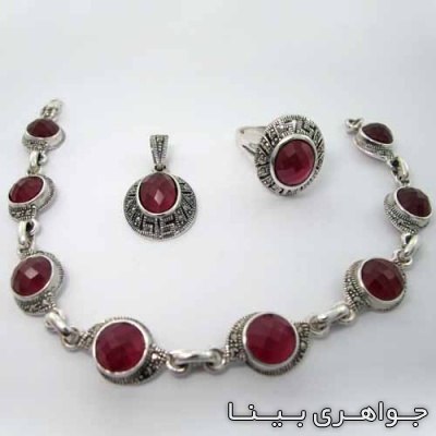سرویس یاقوت سرخ مارکازیت بیضی