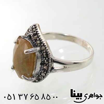 انگشتر یاقوت زرد زنانه مارکازیت هانگ _کد:7985 انگشتر یاقوت زرد زنانه مارکازیت هانگ _کد:7985