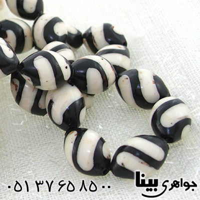 تسبیح کشکول (کوک) و عاج فیل 33 دانه ای درشت مرصع کاری