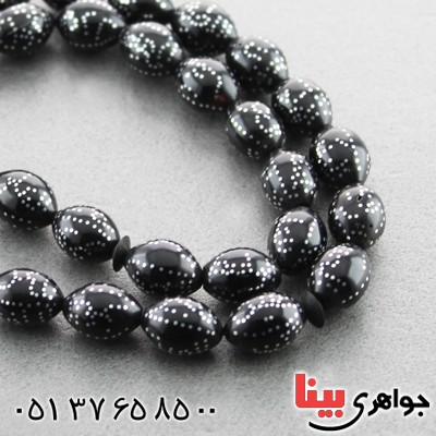 تسبیح کشکول (کوک) 33 دانه ای درشت نقره کوب _کد:8003