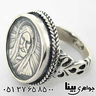 انگشتر نقره مردانه درشت با شمایل حضرت علی(ع)