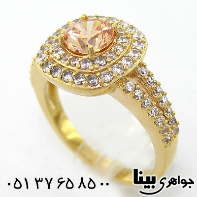 انگشتر سیترین زنانه مانی