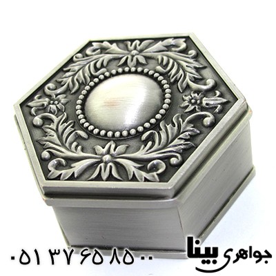 جعبه جواهر فلزی مدل silver طرح گلستان