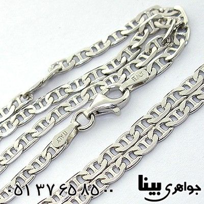 زنجیر نقره رادیوم ایتالیایی 55 سانتی